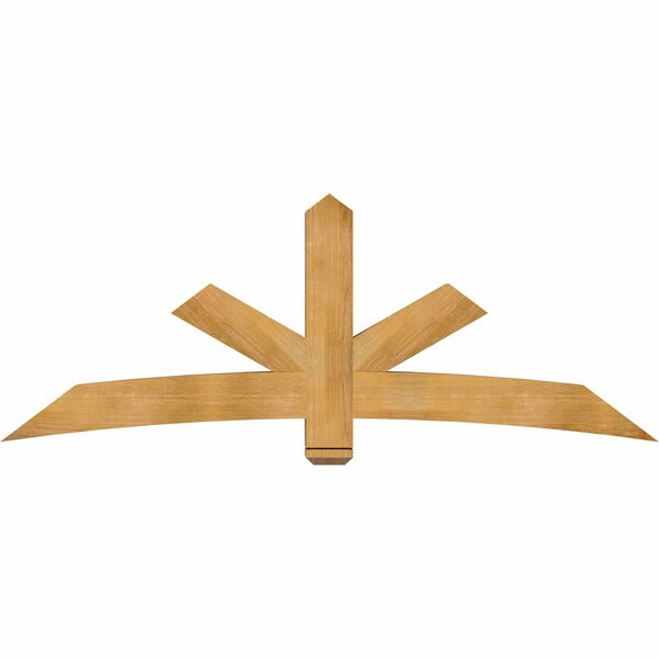 Ekena Millwork Alberta Rough Sawn Timber Gable Bracket, Western Red Cedar, 84"W x 31"H x 6"D x 6"F, 9/12 Pitch GBW084X31X0606ALB00RWR - main